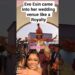Eve Esin came into her wedding venue like a Royalty. Congratulations to her