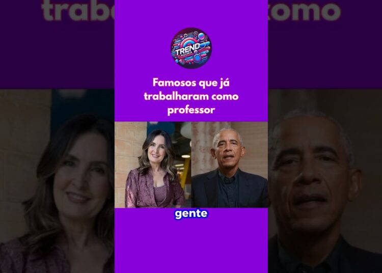 Famosos que já trabalharam como professor