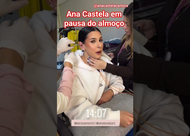 Ana Castela em pausa do almoço #shorts #anacastelacantora #famosos