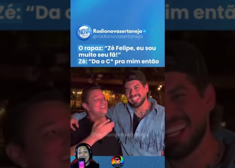 😂 Zé Felipe responde fã de um jeito INUSITADO! 😳 #zefelipe #humor #shorts #fan #viral #youtubeshorts