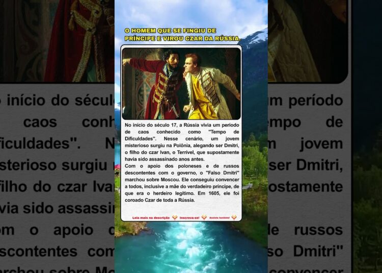 O FALSO CZAR DA RÚSSIA. #HistoriaRussa #Intriga #Realeza