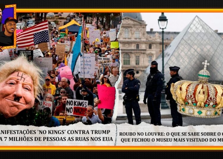 NÃO TÁ FACIL PRA REALEZA – ROUBARAM O LOUVRE E MANIFESTAÇÃO ANTI-TRUMP  // DLSHOW 484