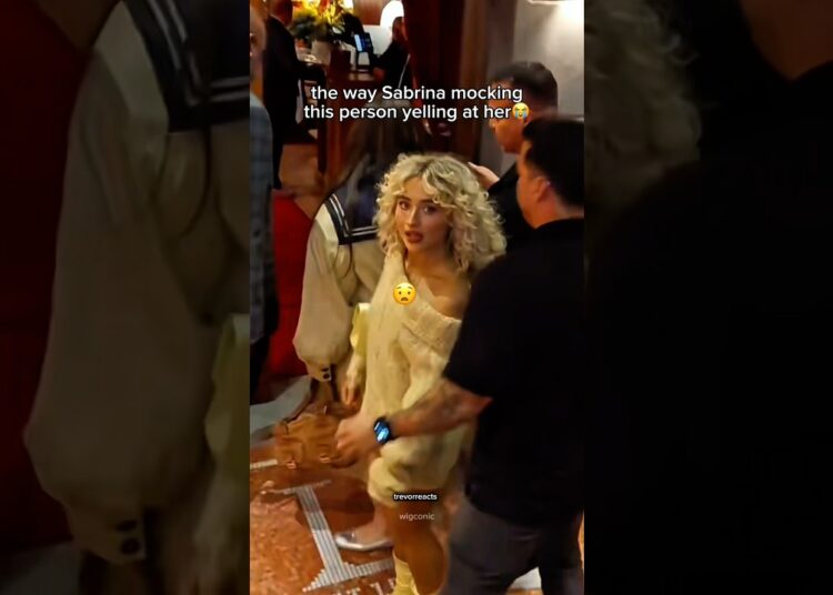 Sabrina Carpenter MOCKS heckling paparazzi