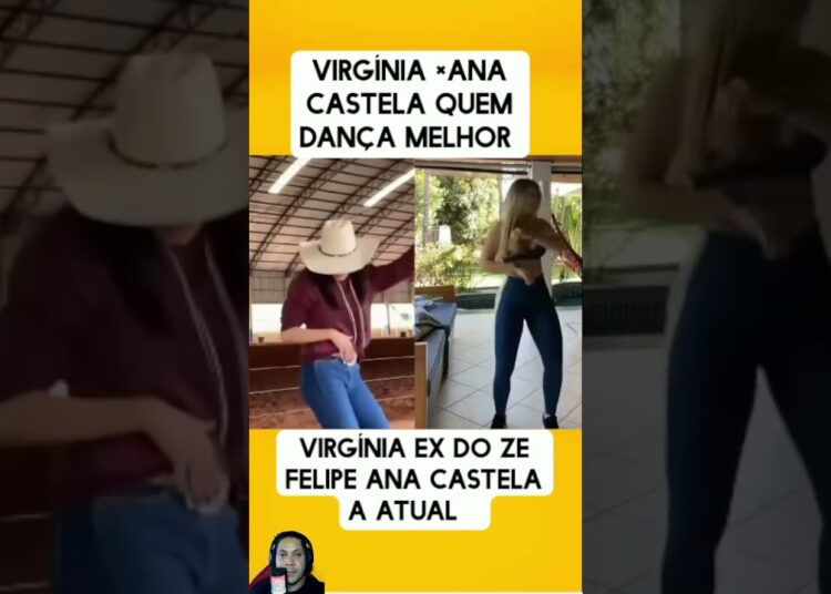 🚨 VIRGÍNIA 😍 vs ANA CASTELA 🤠 | QUEM DANÇA MELHOR? 💃 #shorts #tiktok #dança #anacastela #virginia