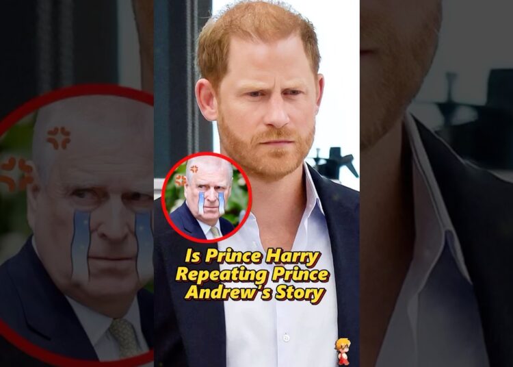 Is Prince Harry Repeating Prince Andrew’s Story?#shorts #celebrity #royal #harry #william #king #usa