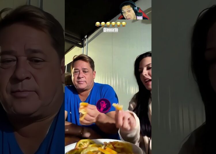 🍅 Leonardo e Ana Castela PROVAM tomate com sal 😂 #leonardo #anacastela #fofoca #shorts #viral