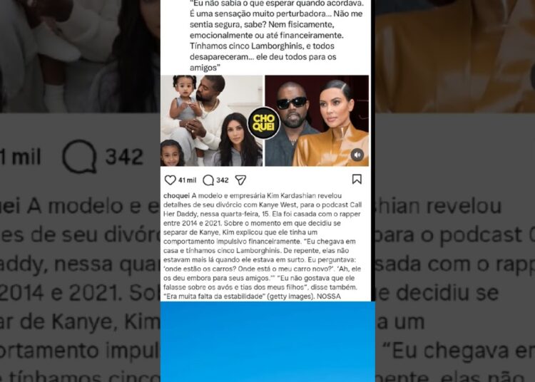Kim Kardashian da detalhes da separação com Kanye west #fofocas #kimkardashian