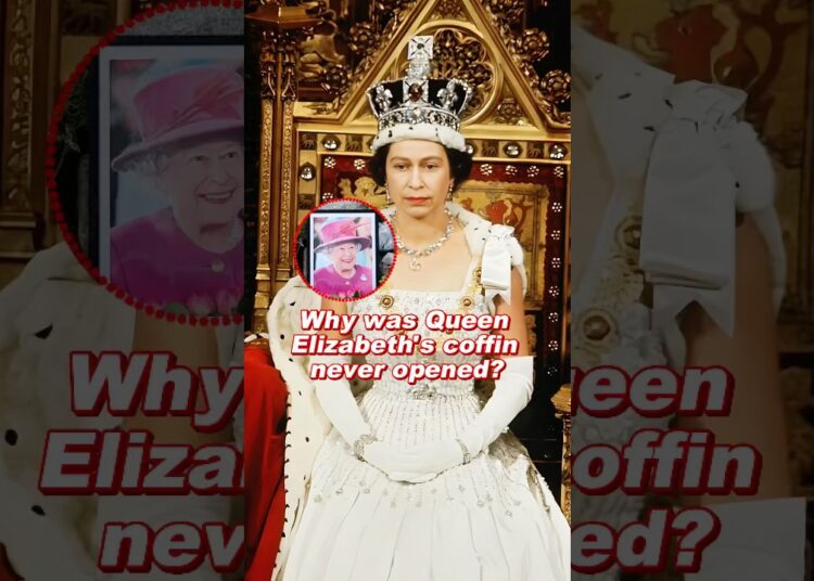 Why was Queen Elizabeth’s coffin never opened? #royal #foryou #queenelizabeth #fypp
