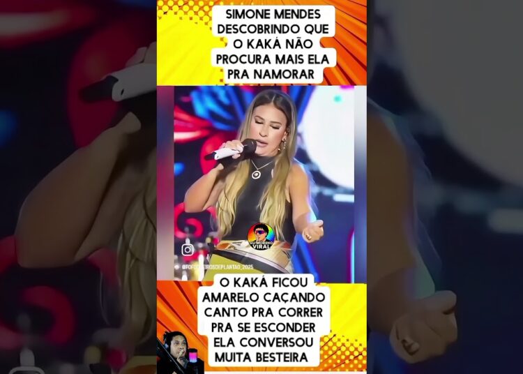 😱 Simone Mendes chocada ao saber que Kaká não quer mais namorar ela! 😂💔 #shorts #simonemendes #viral