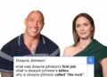 Emily Blunt & Dwayne Johnson Answer The Web’s Most Searched Questions | WIRED