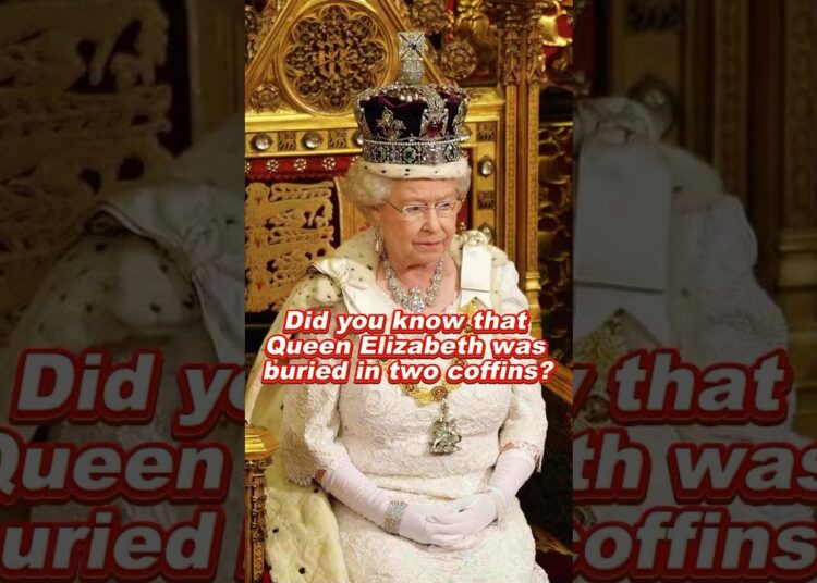 Did you know that Queen Elizabeth was buried in two coffins? #elizabeth #queen #royal #fypage