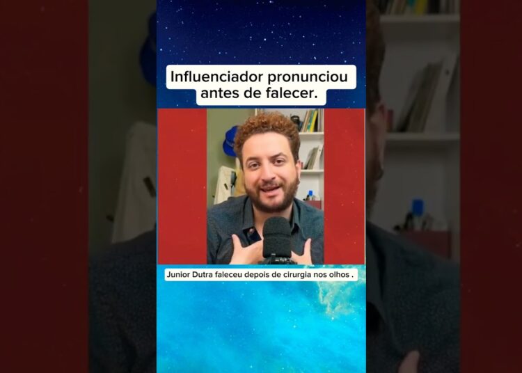 Influenciador pronunciou antes de falecer . #noticias #fofocas