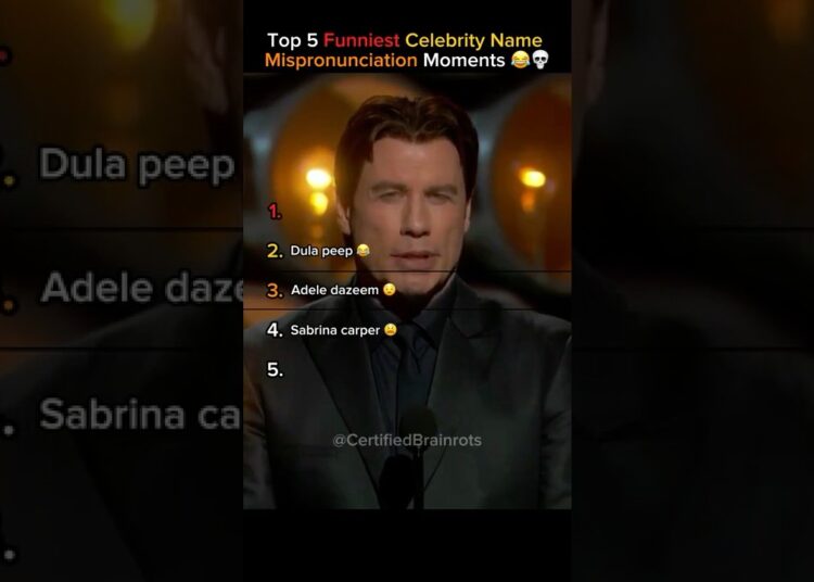 Top 5 Funniest Celebrity Name Mispronunciation Moments (They Said It So Wrong!) 😂💀