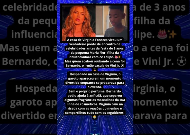 IRMÃO DE VINI JR É FLAGRADO NA CASA DE VIRGINIA