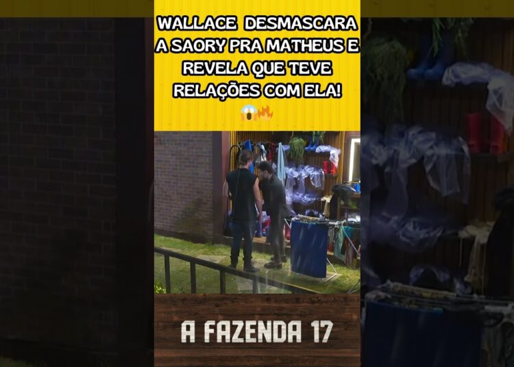 Wallace desmascara a Saory pra Matheus e revela que teve relações com ela!