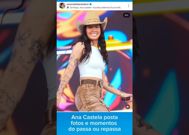 Ana Castela posta sua participação no passa ou repassa #fofocas #zefelipe #boiadeira #anacastela