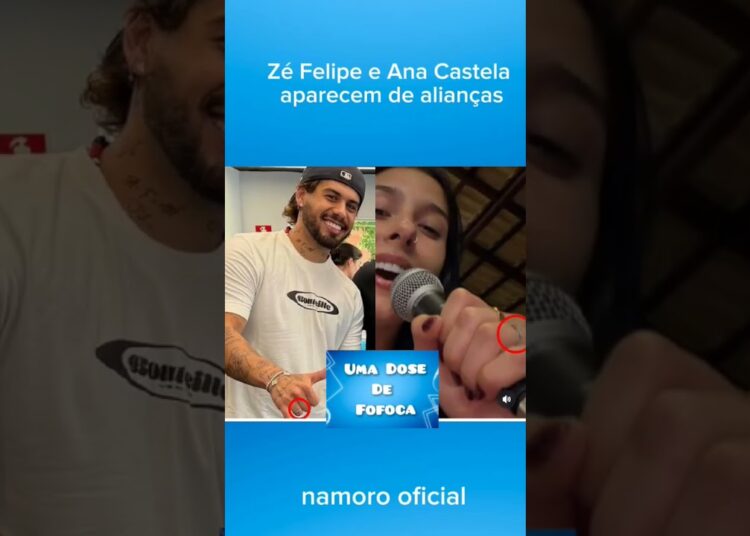 Ana Castela e Zé Felipe colocam alianças #fofocas #sertanejo #zefelipe #boiadeira #anacastela