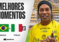 MELHORES MOMENTOS | JOGOS DOS FAMOSOS | BRASIL X ITÁLIA | RONALDINHO GAÚCHO