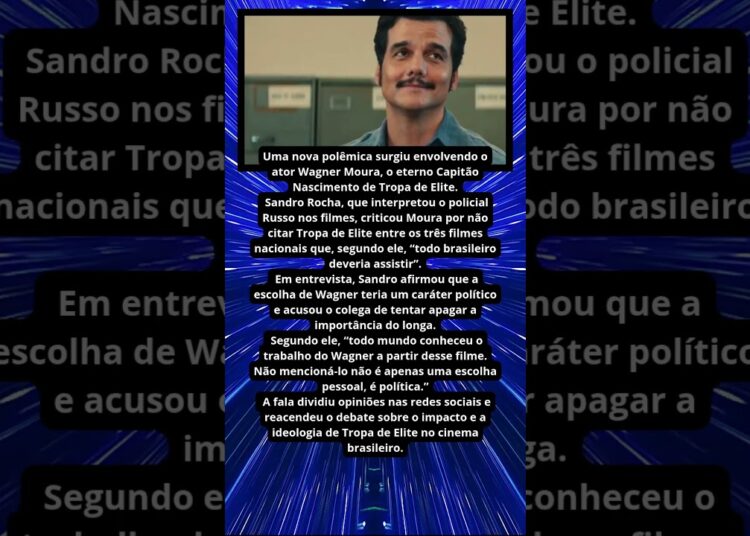 ATOR DE TROPA DE ELITE ATACA WAGNER MOURA