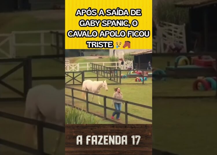 Após a saída de Gaby Spanic, o cavalo Apolo ficou triste 😢🐴