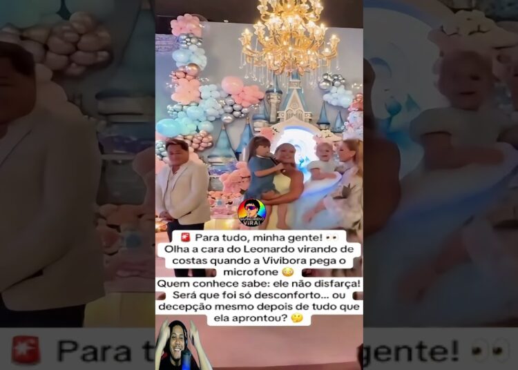 🚨😱 olha a reação do leonardo quando ela pega o microfone! 😳💥 #treta #shorts #leonardo #virginia
