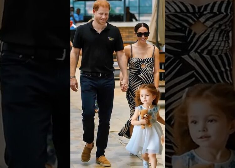 Lilibet beams with Harry & Meghan #royal #princeharry #meghanmarkle #princess #lilibet #royalfamily