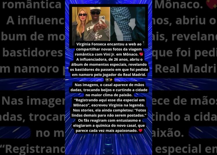 VIRGINIA E VINI JR MOSTRAM VIAGEM ROMÂNTICA
