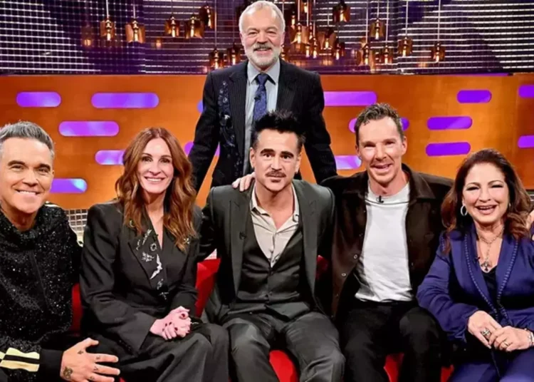 Robbie Williams foi o convidado musical do The Graham Norton Show esta semana (BBC)