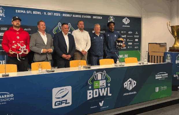 A emoção aumenta para o ERIMA GFL Bowl entre Dresden Monarchs e Potsdam Royals