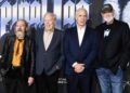 Harry Shearer, a partir da esquerda, Michael McKean, Christopher Guest e Rob Reiner