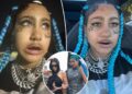 A filha de Kim Kardashian, North West, 12, mostra tatuagens e piercings falsos no rosto