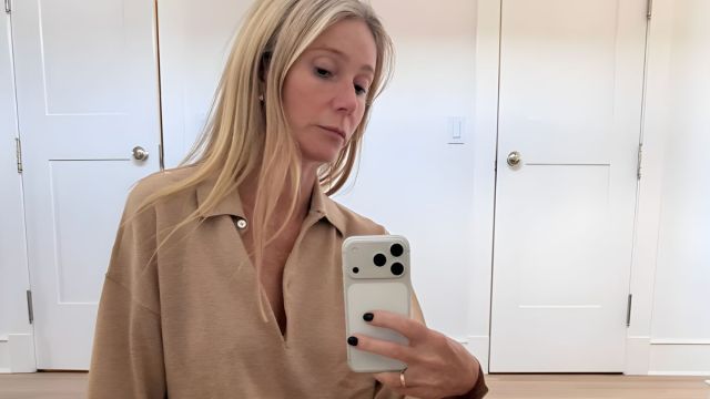 A mini selfie curta de Gwyneth Paltrow exige uma segunda olhada