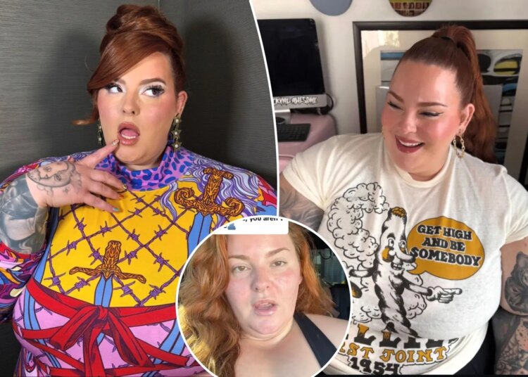 A modelo plus size Tess Holliday afirma que a comissária de bordo da United Airlines lhe disse para perder peso