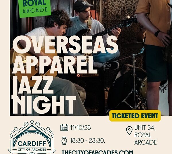 A quinzena de música e artes traz eventos ao vivo para Cardiff Arcades