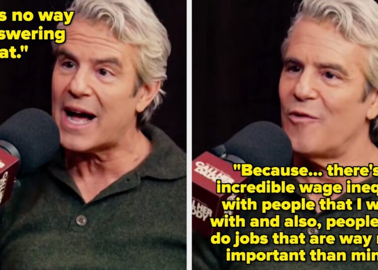 A resposta de Andy Cohen à questão da renda se torna viral