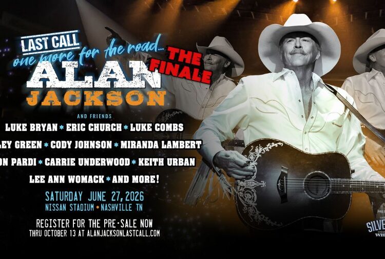 Alan Jackson fará o último show no Nissan Stadium com uma programação repleta de estrelas