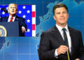 Atualização de fim de semana Lampoons Trump discurs