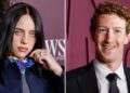 Billie Eilish diz aos bilionários para doarem em evento com Mark Zuckerberg