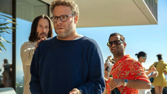 Boa sorte: Keanu Reeves revela como Aziz Ansari e Seth Rogen o impressionaram