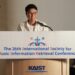 Lee Soo-man faz um discurso de abertura na 26ª Conferência da Sociedade Internacional para Recuperação de Informações Musicais, realizada no campus KAIST em Daejeon, 22 de setembro. (A20 Entertainment)