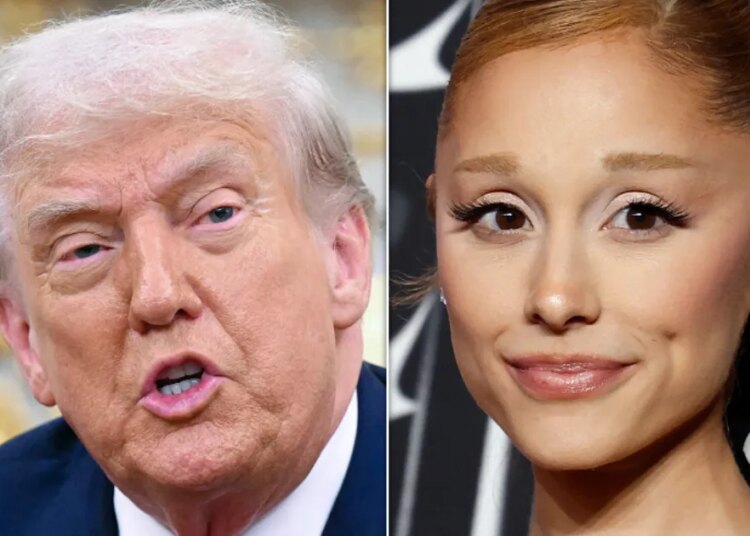 Casa Branca de Trump volta a Ariana Grande