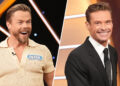 Derek Hough reage à afirmação de Ryan Seacrest sobre a 'Roda da Fortuna' de que ele pulou em um cenário definido: “100% não é verdade”