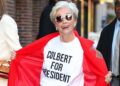 Emma Thompson pede que Stephen Colbert seja presidente – Celebrity News – Entretenimento