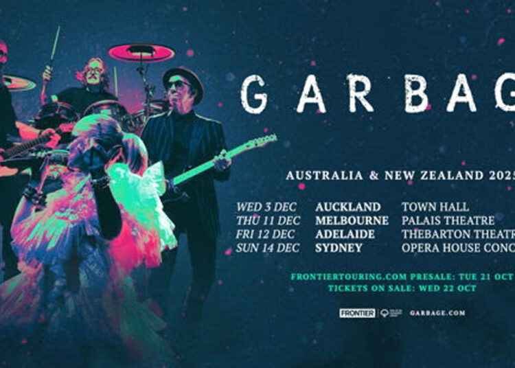Garbage anuncia datas de 2025 na Austrália e Nova Zelândia