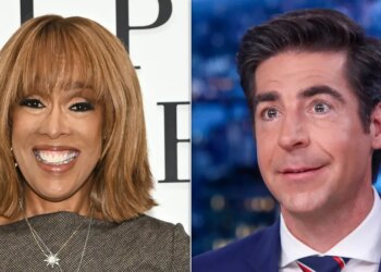 Gayle King encontra Jesse Watters em local surpreendente