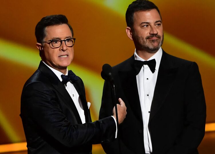 Jimmy Kimmel apoiado pelas estrelas da Disney Mark Ruffalo e Pedro Pascal
