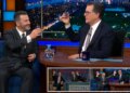 Jimmy Kimmel e Stephen Colbert convidam-se nos shows um do outro para desabafar sobre cancelamentos noturnos