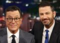 Jimmy Kimmel e Stephen Colbert trocam histórias de como seus shows foram cancelados