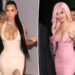 Kylie Jenner e Kim Kardashian usam vestidos de látex em evento de Los Angeles