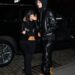 Kylie Jenner e Timothée Chalamet combinam roupas de couro em Nova York